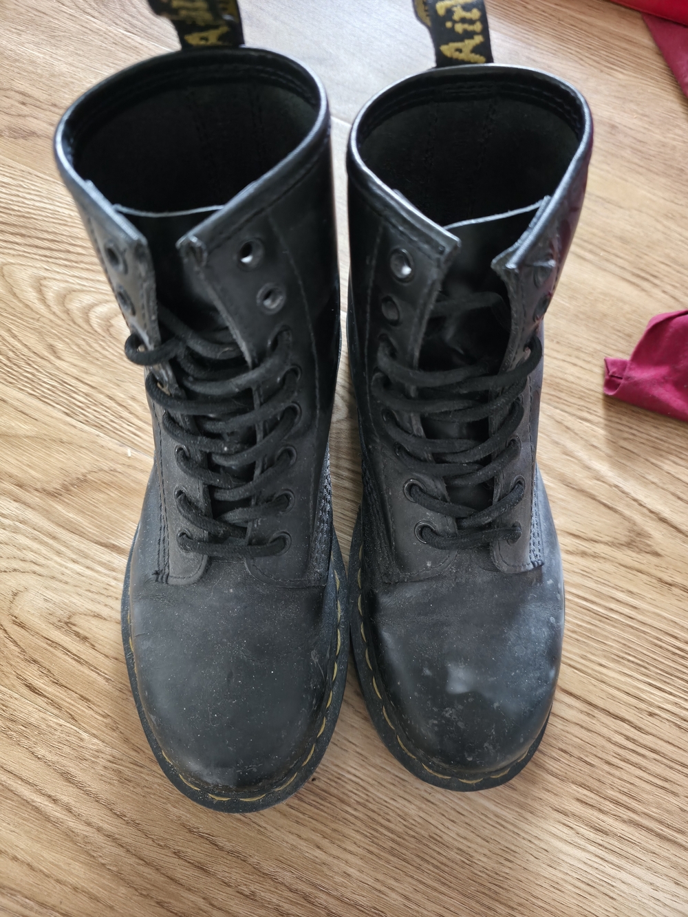 Dr. Martens Black Leather Lace-Up Ankle Boots